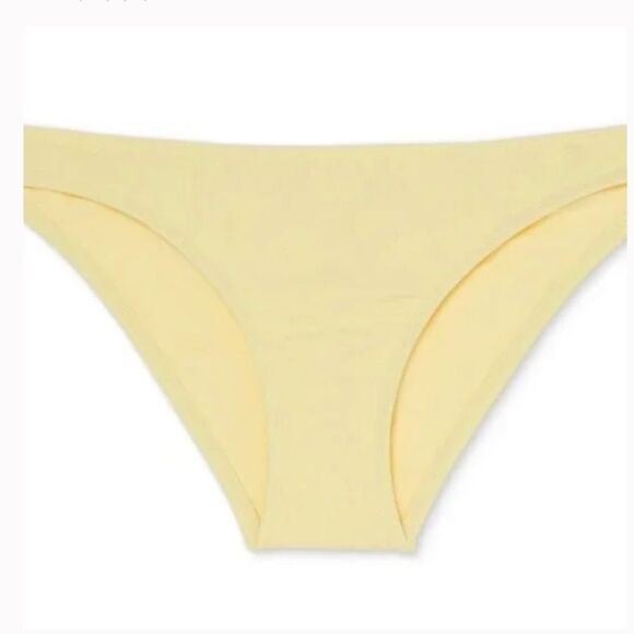 Xhilaration Yellow Ribbed Swim Bottoms, Size XL (12-14), NWT - Picture 3 of 9